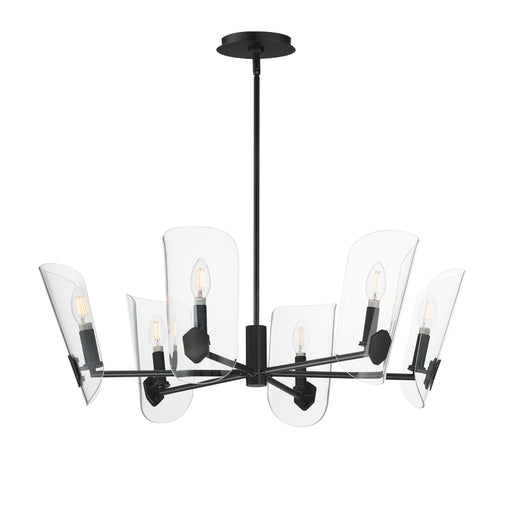 Maxim 32356CLBK Armory 6 Light Chandelier | Black