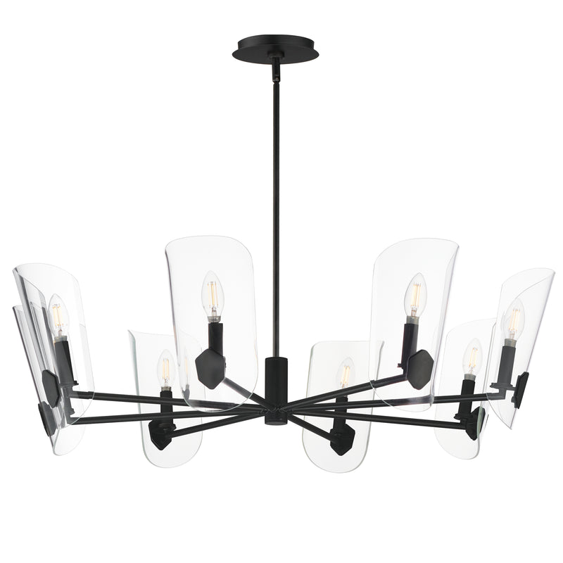 Maxim 32358CLBK Armory 8 Light Chandelier | Black