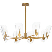 Maxim 32358CLNAB Armory 8 Light Chandelier | Natural Aged Brass