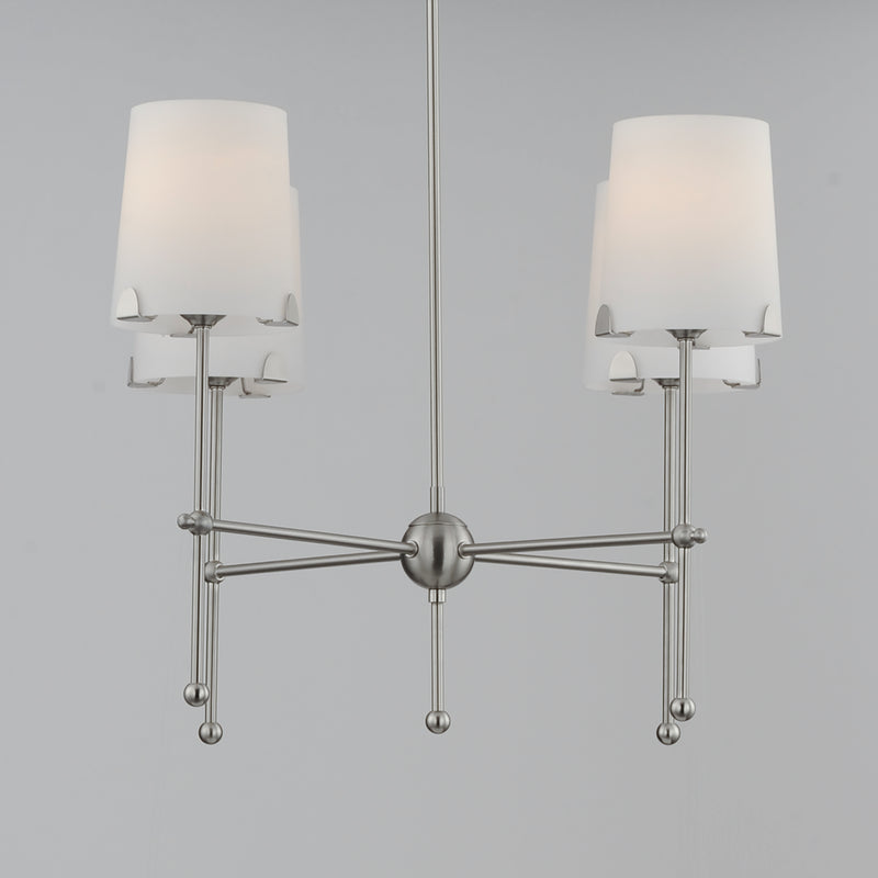 Maxim 32364WTSN Huntington 4 Light Chandelier | Satin Nickel