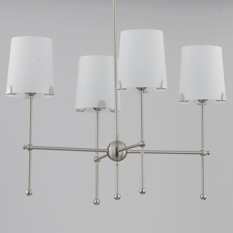 Maxim 32364WTSN Huntington 4 Light Chandelier | Satin Nickel