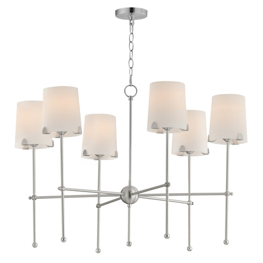 Maxim 32366WTSN Huntington 6 Light Chandelier | Satin Nickel