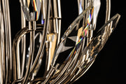 Maxim 32406BCPNGL Bouquet 6 Light Pendant | Polished Nickel / Gold Leaf