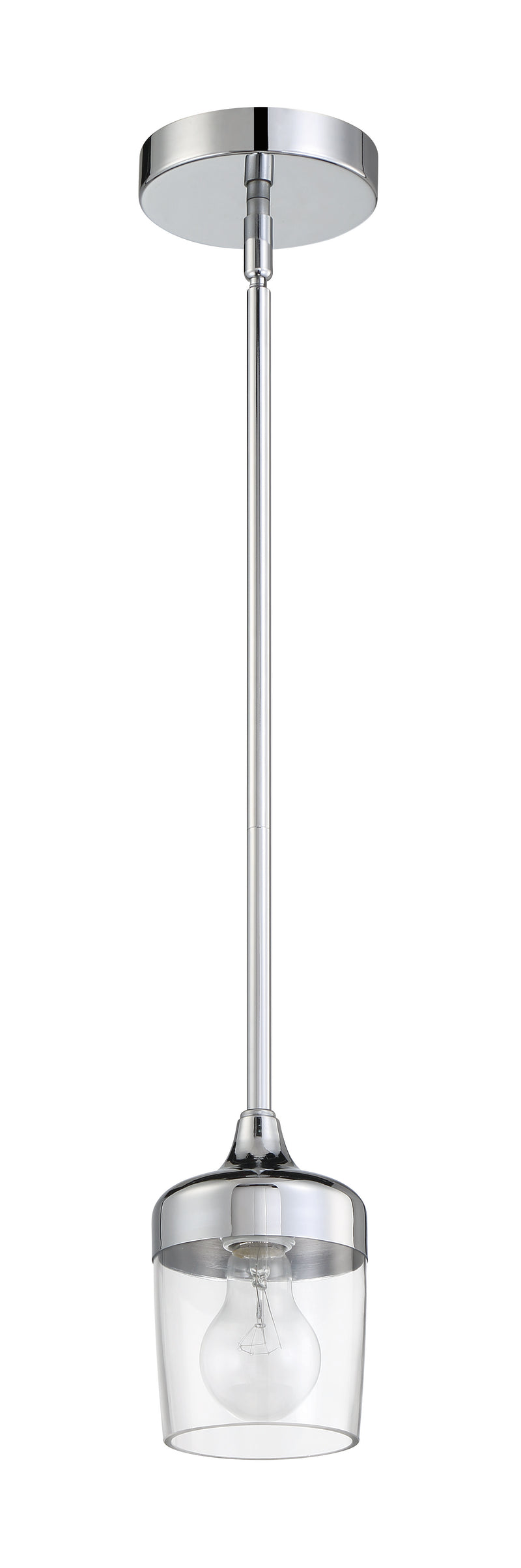 Craftmade 58191-CH Wrenn 1 Light Mini Pendant -Chrome