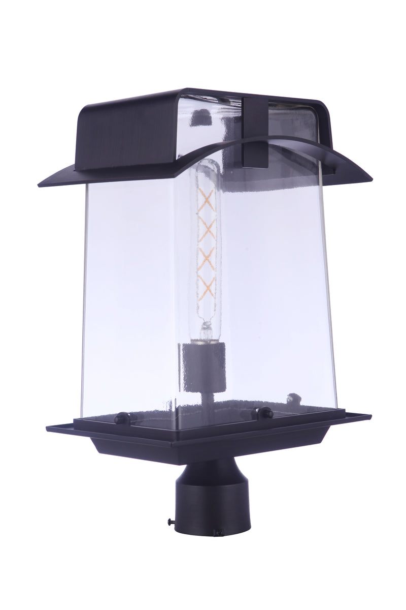 Craftmade ZA6025-ABZ Smithy 1 Light Outdoor Post -Aged Bronze Brushed