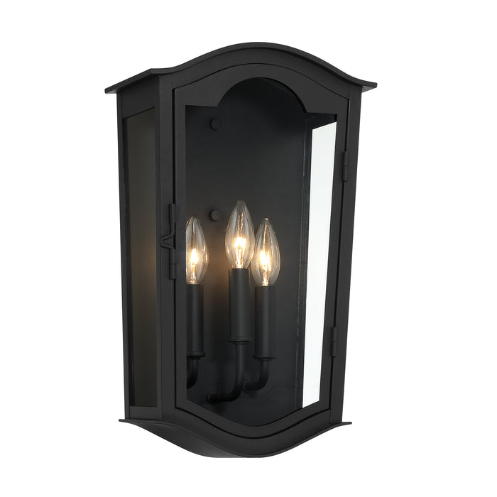 Minka Lavery Great Outdoors Houghton Hall 3 Light Outdoor Wall Mount-Sand Coal