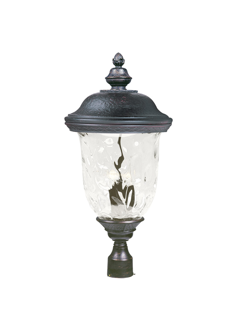 Maxim 3421WGOB Carriage House DC 3 LT Outdoor Pole/Post Lantern | Oriental Bronze