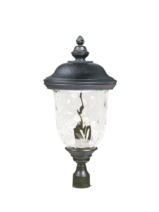 Maxim 3421WGOB Carriage House DC 3 LT Outdoor Pole/Post Lantern | Oriental Bronze
