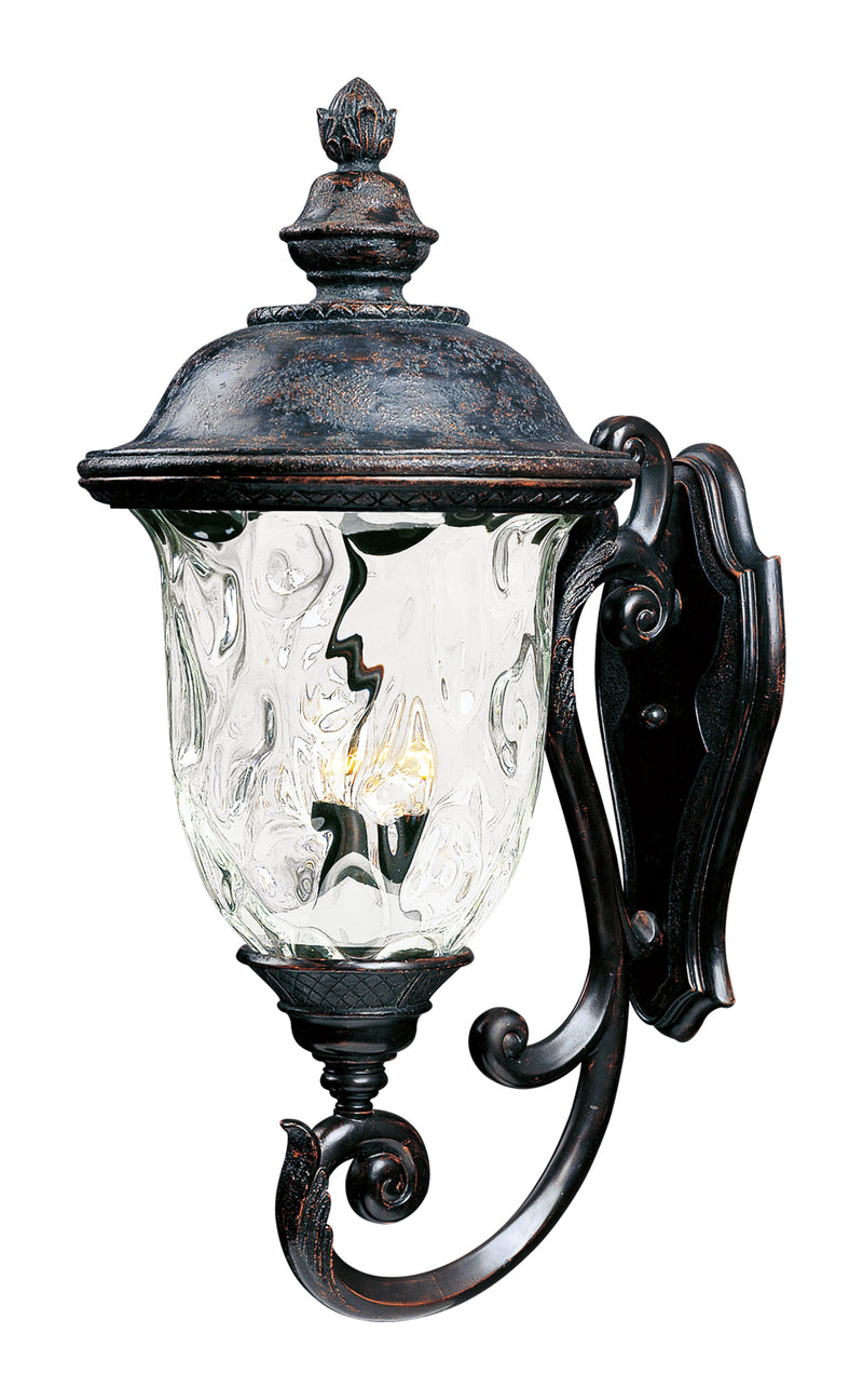 Maxim 3425WGOB Carriage House DC 3 Light Outdoor Wall Lantern | Oriental Bronze