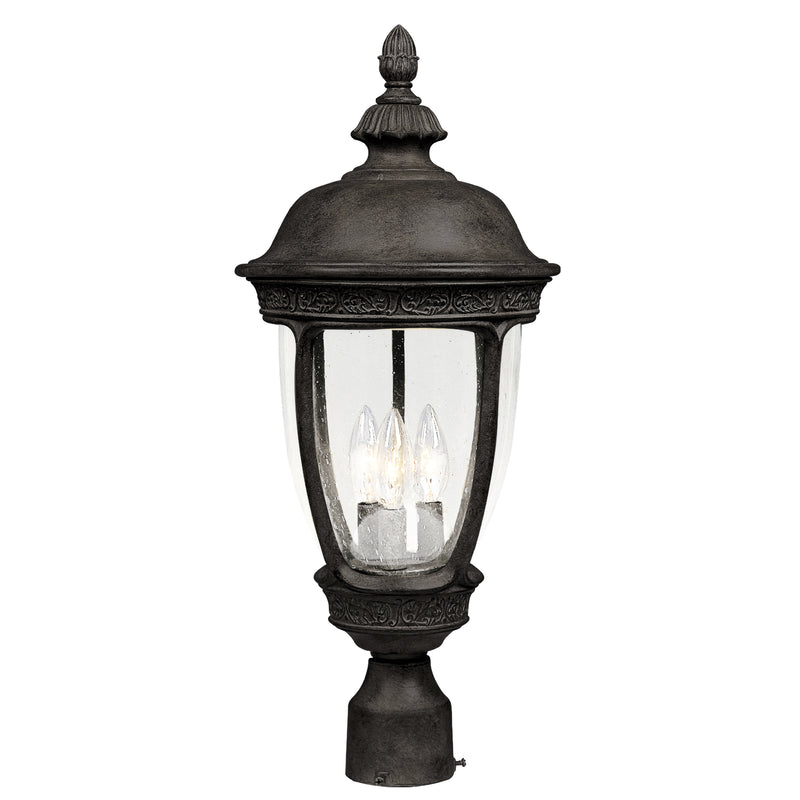 Maxim 3460CDSE Knob Hill Cast 3 Light Outdoor Pole/Post Lantern | Sienna