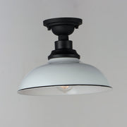 Maxim 35110WTBK Granville 1 Light Flush Mount | White / Black