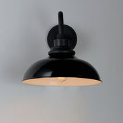 Maxim 35114GBBK Granville 1 Light Outdoor Wall Sconce | Gloss Black / Black