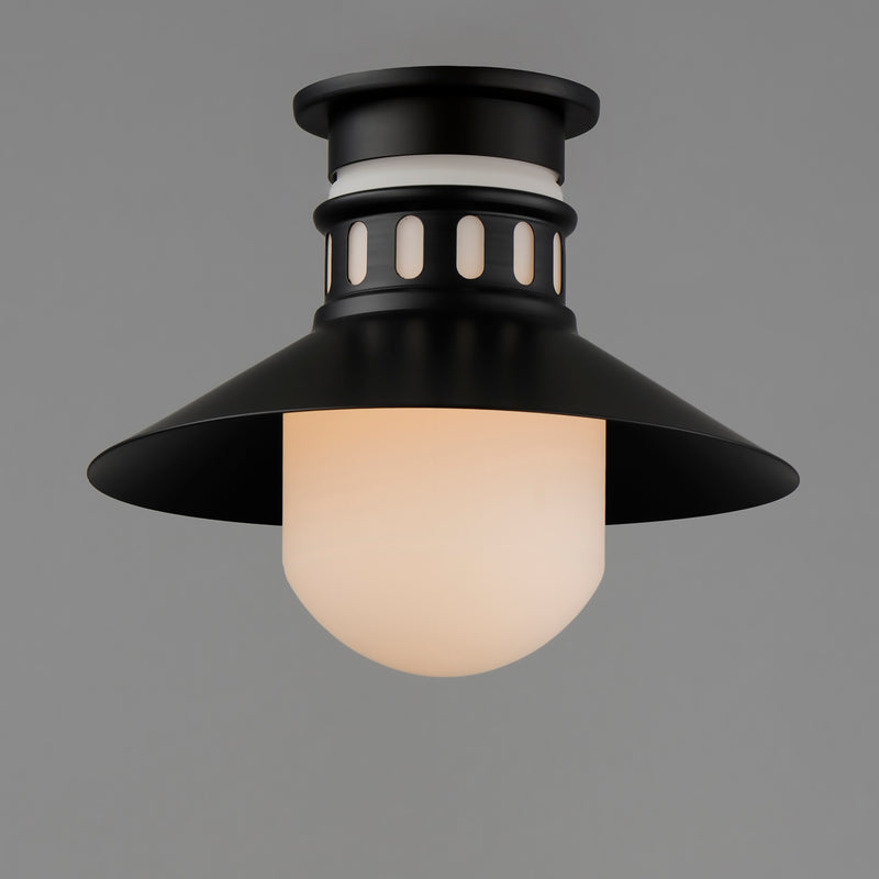 Maxim 35120SWBK Admiralty 1 Light Outdoor Flush Mount | Black