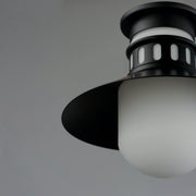 Maxim 35120SWBK Admiralty 1 Light Outdoor Flush Mount | Black
