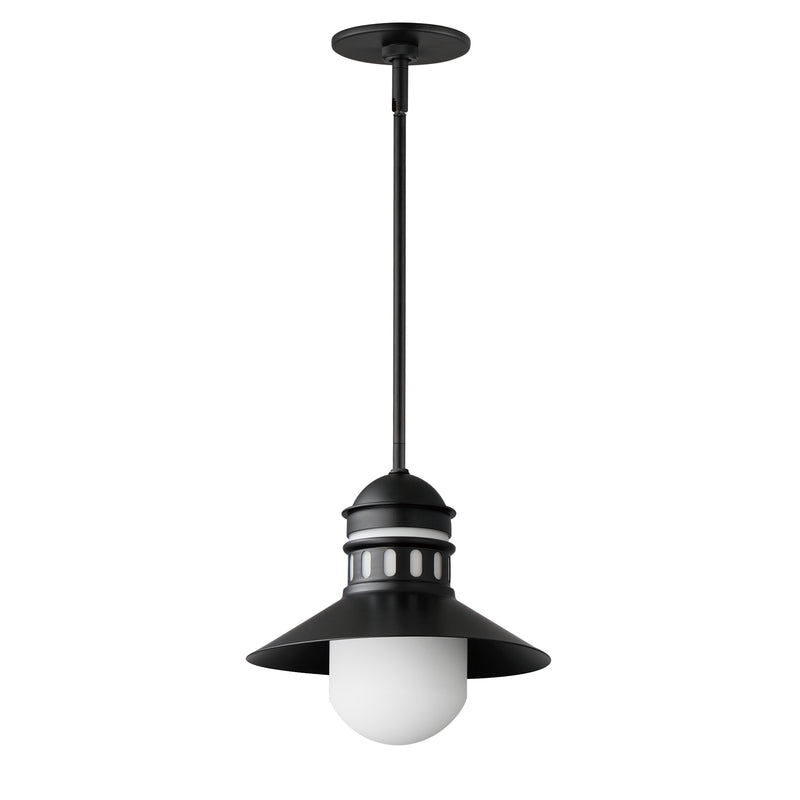 Maxim 35121SWBK Admiralty 1 Light Outdoor Pendant | Black