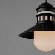 Maxim 35121SWBK Admiralty 1 Light Outdoor Pendant | Black