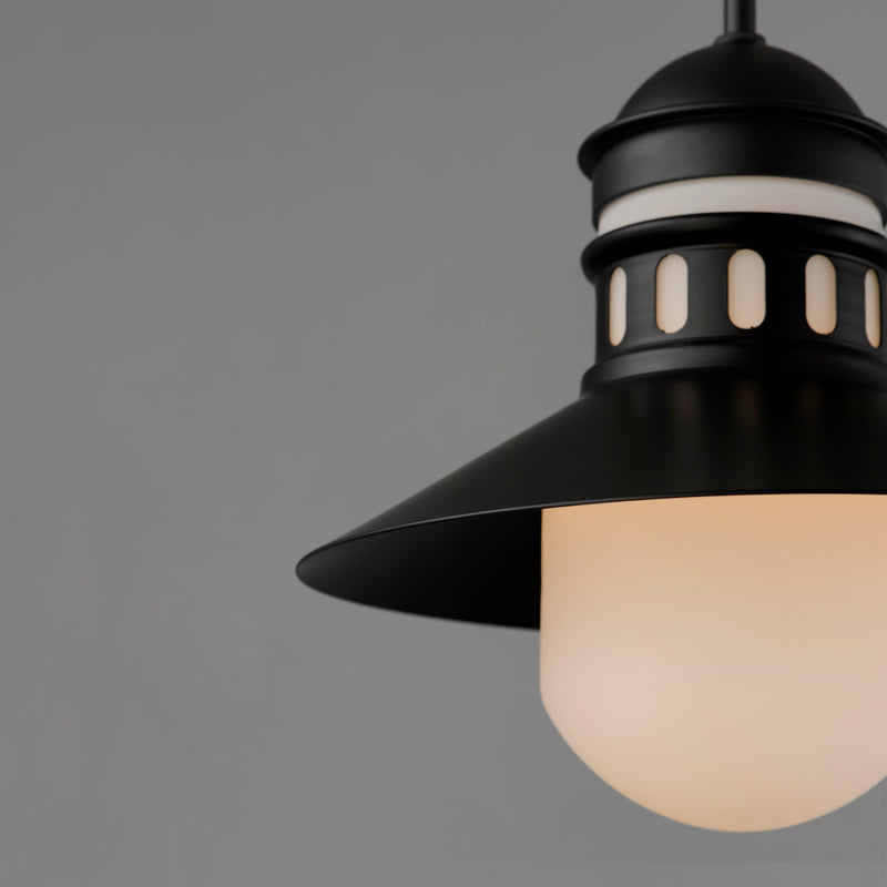 Maxim 35121SWBK Admiralty 1 Light Outdoor Pendant | Black