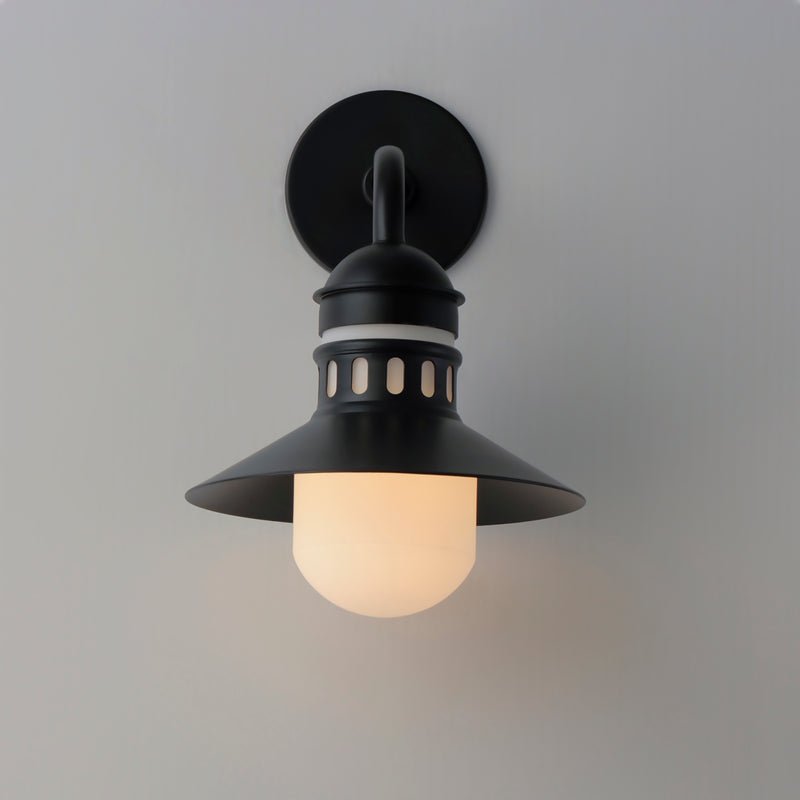 Maxim 35122SWBK Admiralty 1 Light Outdoor Wall Sconce | Black
