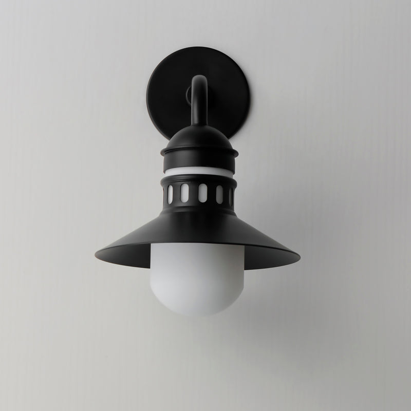 Maxim 35122SWBK Admiralty 1 Light Outdoor Wall Sconce | Black