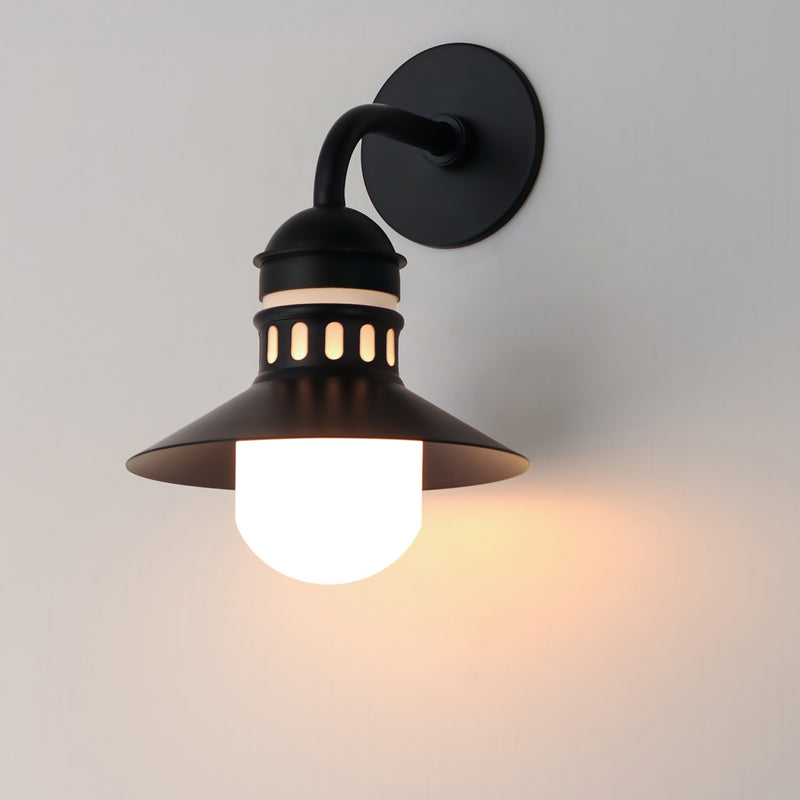 Maxim 35122SWBK Admiralty 1 Light Outdoor Wall Sconce | Black