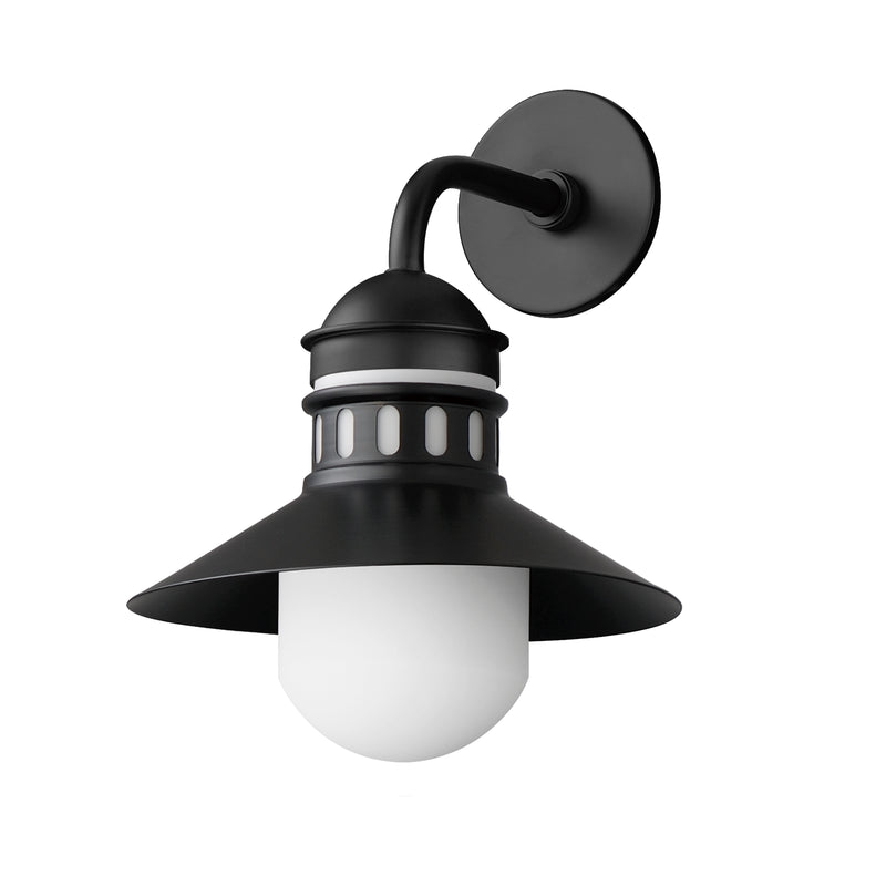 Maxim 35124SWBK Admiralty 1 Light Outdoor Wall Sconce | Black