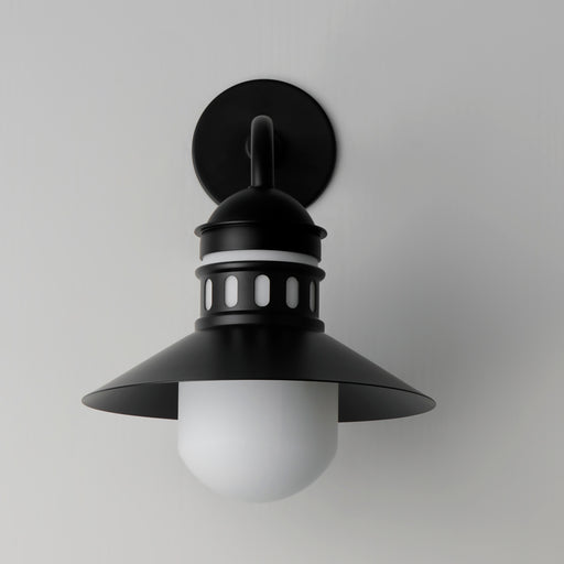 Maxim 35124SWBK Admiralty 1 Light Outdoor Wall Sconce | Black