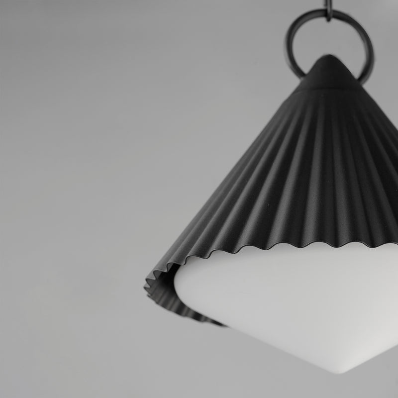 Maxim 35131WTBK Odette 13" Pendant | Black