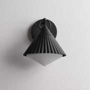 Maxim 35132WTBK Odette 10" Wall Sconce | Black
