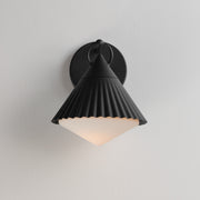 Maxim 35132WTBK Odette 10" Wall Sconce | Black