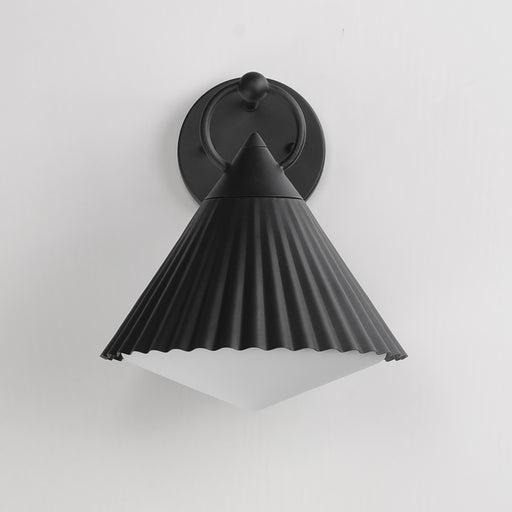 Maxim 35134WTBK Odette 12" Wall Sconce | Black