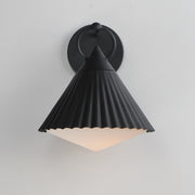 Maxim 35134WTBK Odette 12" Wall Sconce | Black