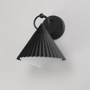 Maxim 35134WTBK Odette 12" Wall Sconce | Black