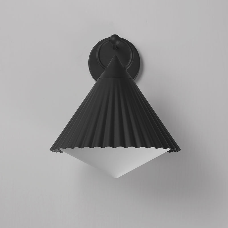 Maxim 35136WTBK Odette 14" Wall Sconce | Black