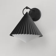 Maxim 35136WTBK Odette 14" Wall Sconce | Black