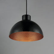 Maxim 35142BKACP Rockport 1 Light Pendant | Black / Antique Copper