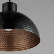Maxim 35142BKACP Rockport 1 Light Pendant | Black / Antique Copper
