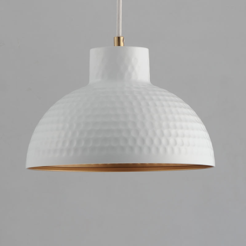 Maxim 35142WTNAB Rockport 10" 1 Light Pendant | White/Natural Aged Brass
