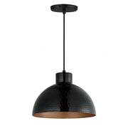 Maxim 35144BKACP Rockport 1 Light Pendant | Black / Antique Copper