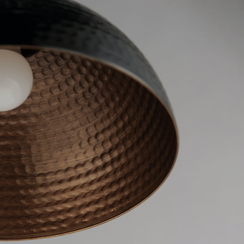 Maxim 35144BKACP Rockport 1 Light Pendant | Black / Antique Copper