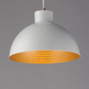 Maxim 35144WTNAB Rockport 12" 1 Light Pendant | White/Natural Aged Brass