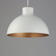 Maxim 35144WTNAB Rockport 12" 1 Light Pendant | White/Natural Aged Brass
