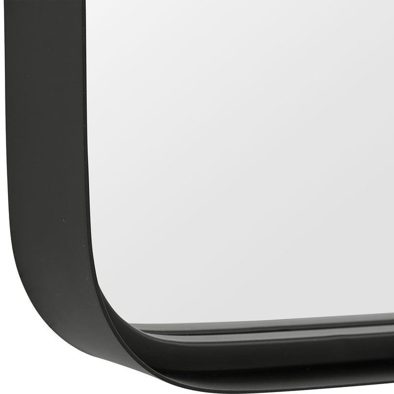 Vintura Matte Black Mirror | Modern Rectangle Metal Frame Bathroom Vanity Mirror with Rounded Corners (21 in. W x 60 in. H x 2 in. D)