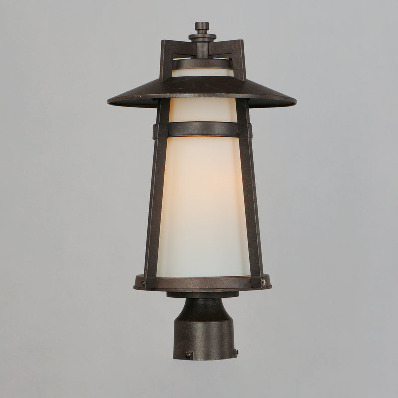 Maxim 3530SWAE Calistoga 1 Light Outdoor Pole/Post Lantern | Adobe