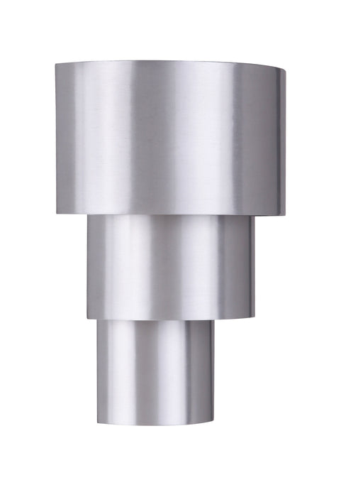 Craftmade ZA5122-SA-LED Midtown 1 Light Large Outdoor 3 Tiered LED Wall Mount -Satin Aluminum