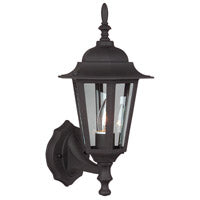 Craftmade Z150-TB Straight Glass Cast 1 Light Small Outdoor Wall Lantern -Textured Black