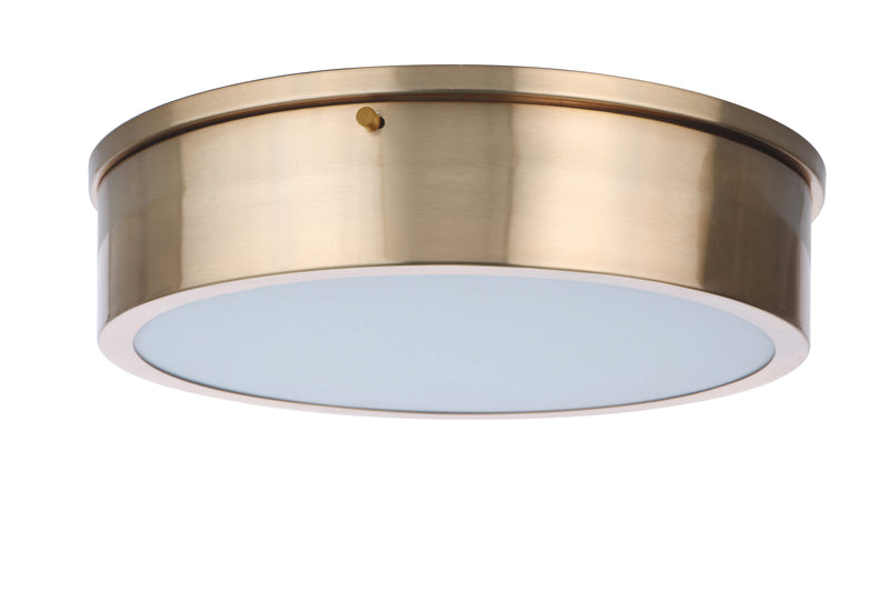 Craftmade X6713-SB-LED Fenn 1 Light 13" LED Flush Mount -Satin Brass