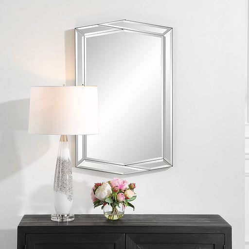 Veltrin Black Mirror | Modern Rectangle Frame Bathroom Vanity Mirror Mounted Vertical or Horizontal (22 in. W x 35 in. H x 1 in. D)