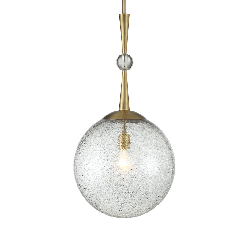 Minka Lavery Populuxe 11" 1 Light Mini Pendant-Oxidized Aged Brass