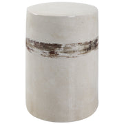 Uttermost Comanche White Ceramic Garden Stool - ALCOVE LIGHTING