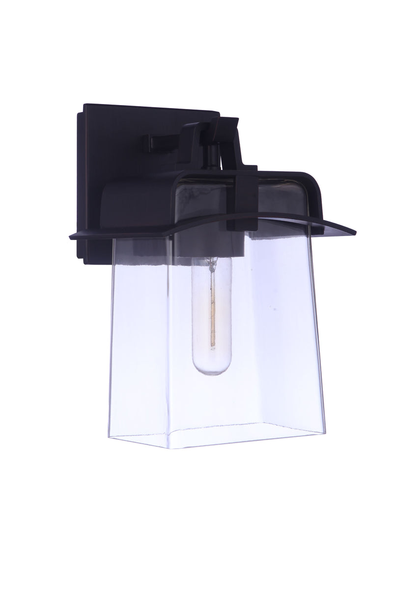 Craftmade ZA6004-ABZ Smithy 1 Light Small Outdoor Lantern -Age Bronze Brushed